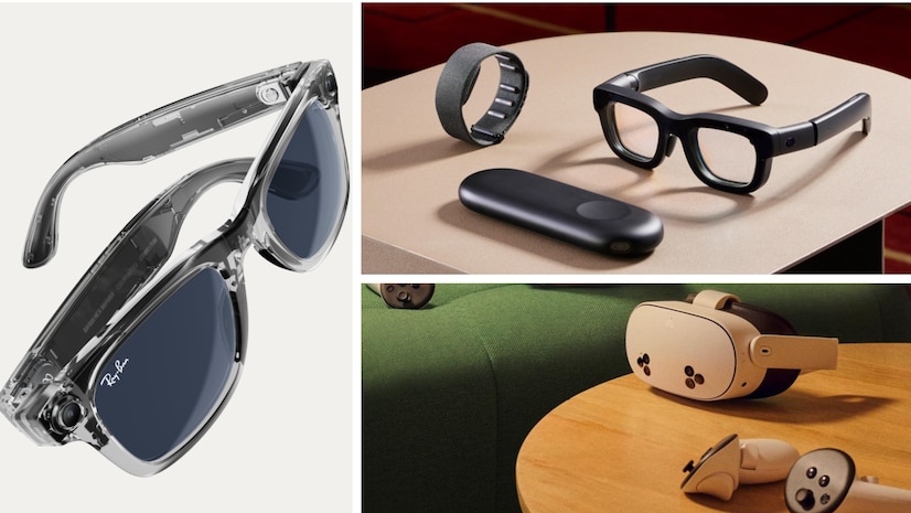 Ray-Ban Meta glasses, Orion glasses and Quest 3S headset