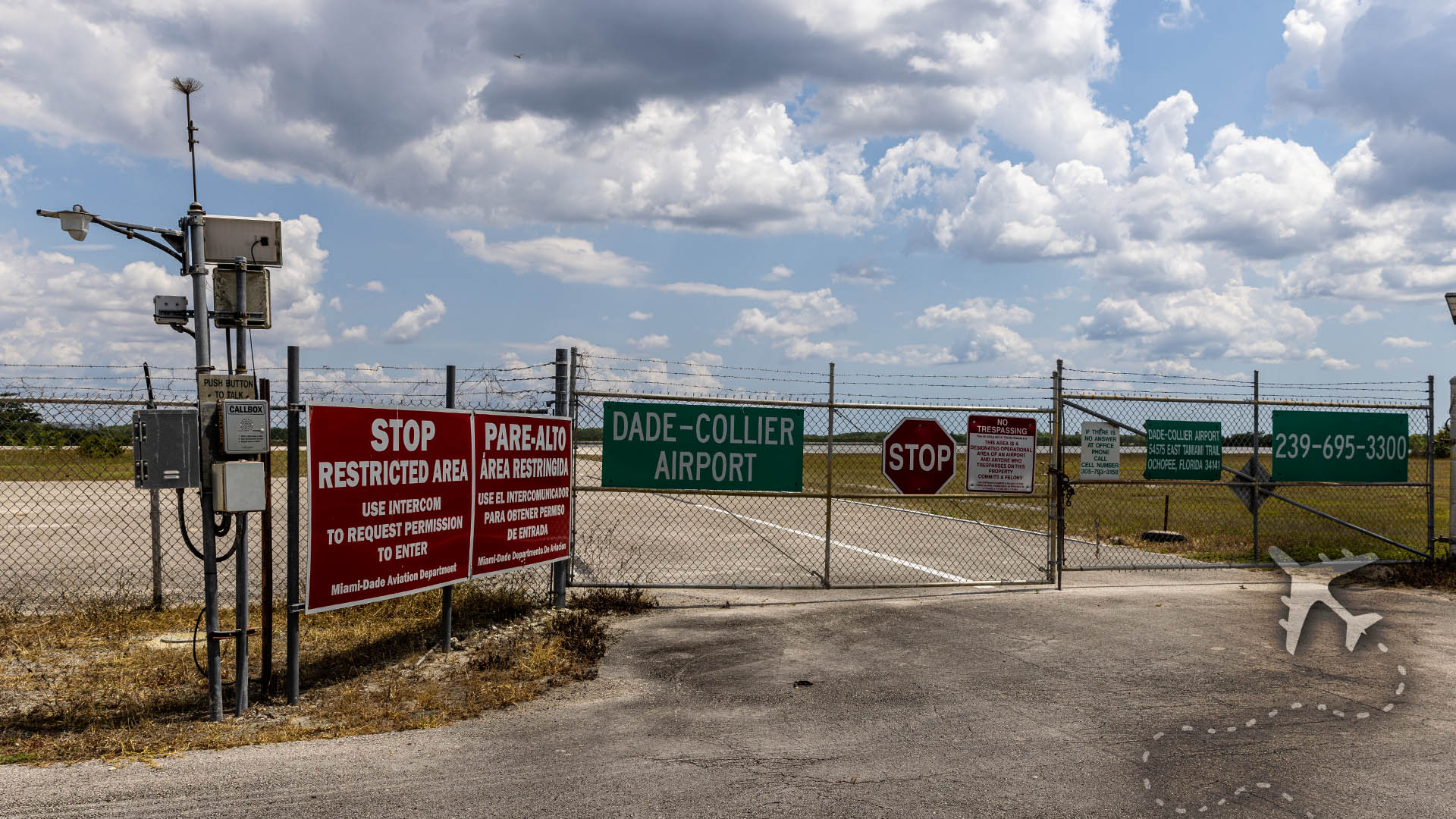 Everglades Jetport main gate