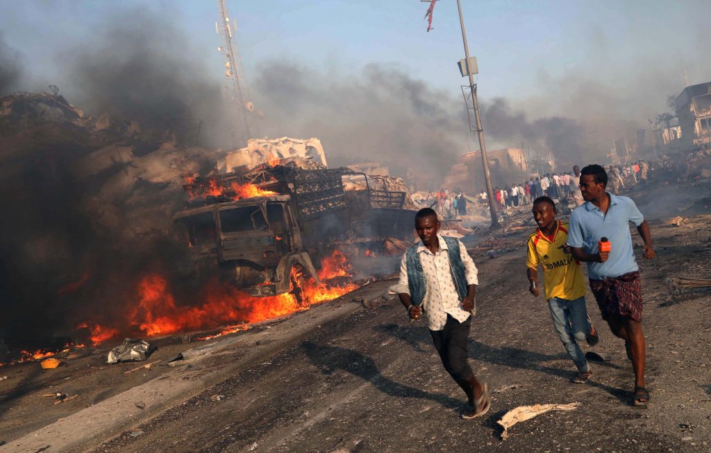 Hundreds dead after massive truck bomb strikes Mogadishu