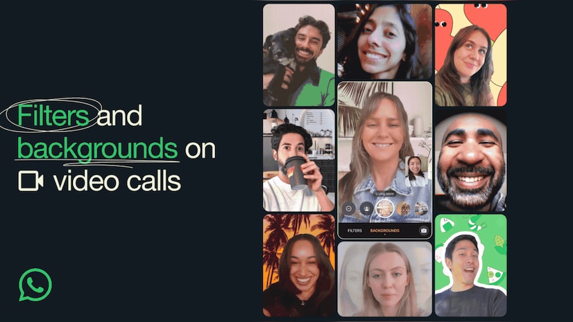 WhatsApp filters and backgrounds for video calls
