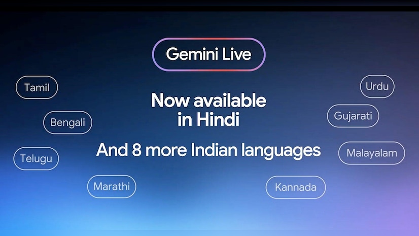 Gemini Live in Hindi (Image: Google)