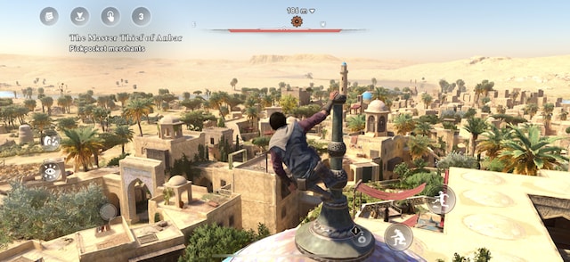 Assassin's Creed Mirage on iPhone 16 Pro Max